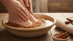 Koupel nohou se skořicí: Opravdu to funguje a kdy to stojí za vyzkoušení